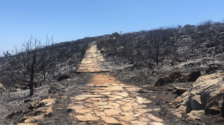 Καταστροφές και στο βυζαντινό μονοπάτι της Πάρου