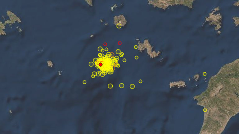Σεισμός 3,4 Ρίχτερ στη Νίσυρο