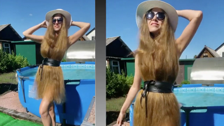 Μακριά μαλλιά ως φόρεμα