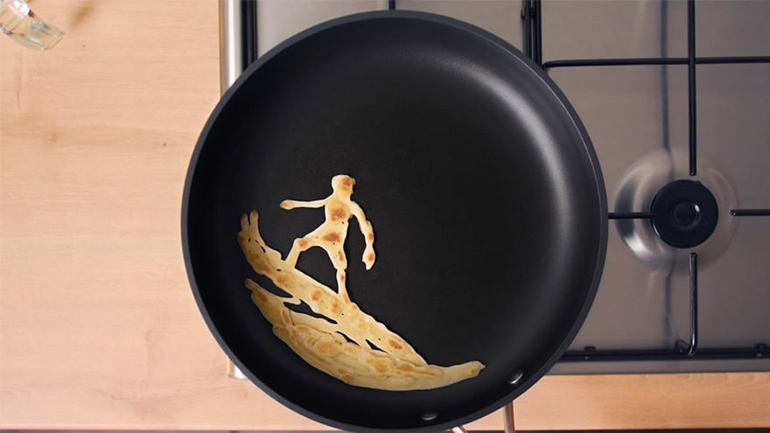 Stop motion με 600 τηγανίτες