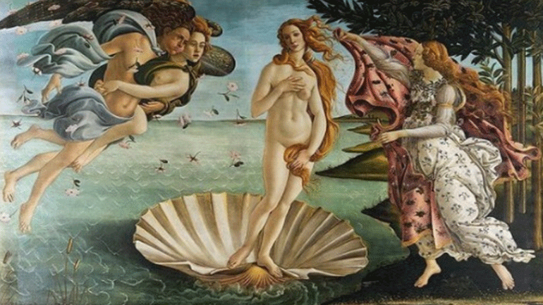 Στον τρισδιάστατο κόσμο το φόρεμα του πίνακα «Η Γέννηση της Αφροδίτης»