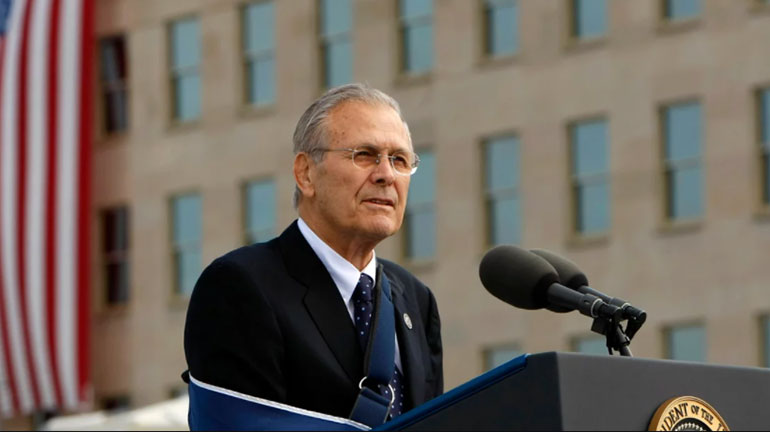 ΗΠΑ: Πέθανε ο πρώην υπουργός Άμυνας, Ντόναλντ Ράμσφελντ