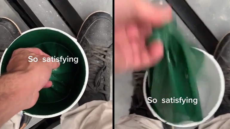 Αφαιρώντας βαφή από ένα δοχείο