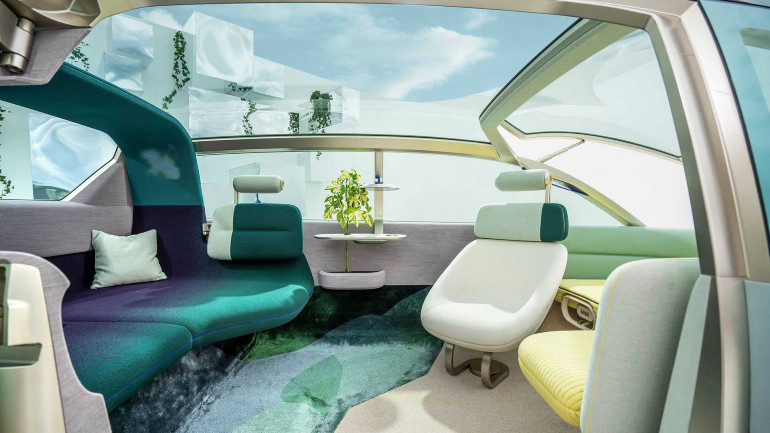 Κανονικό καθιστικό βρίσκει κανείς στο εσωτερικό του Vision Urbanaut.