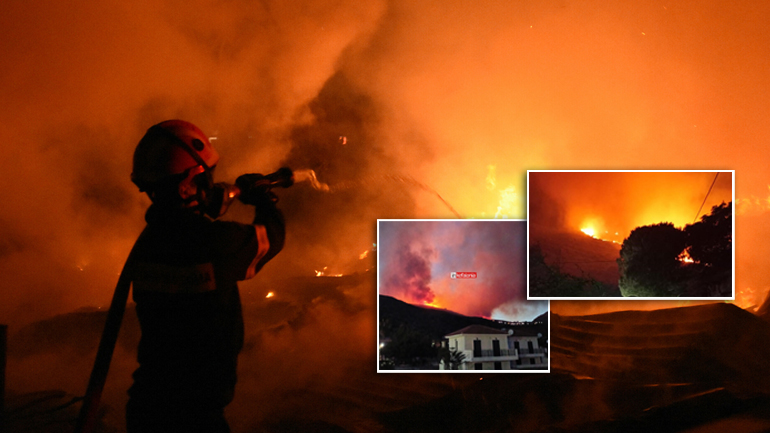 Μάχη με τις φλόγες στη Κεφαλονιά