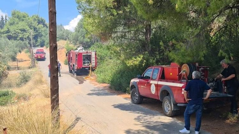 Πυρκαγιά στο Διόνυσο