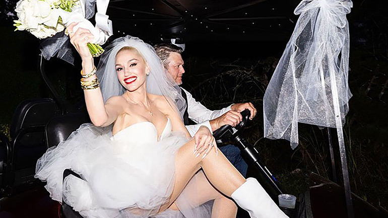 Gwen Stefani & Blake Shelton: Οι πρώτες φωτογραφίες από τον rock γάμο τους