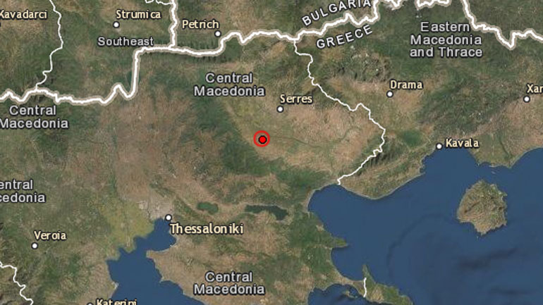 Σεισμός 3,6 Ρίχτερ στις Σέρρες