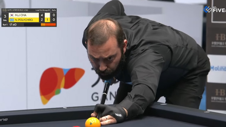 Μπιλιάρδο: Ξεκίνησε η φάση των «16» στο «Τουρνουά προσκεκλημένων της Five&six International»