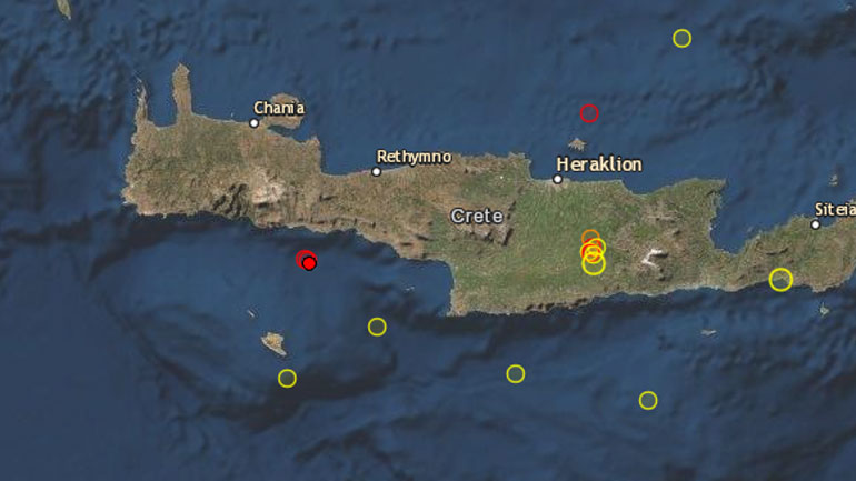 Σεισμός 3,6 Ρίχτερ στην Κρήτη