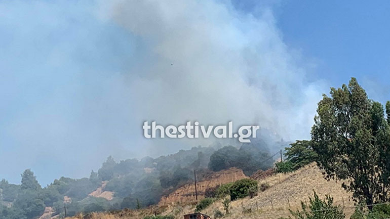 Πυρκαγιά στη Νικήτη Χαλκιδικής
