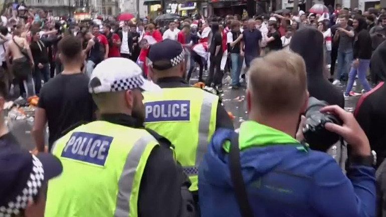 Euro 2020: 86 συλλήψεις στο Λονδίνο την ημέρα του τελικού