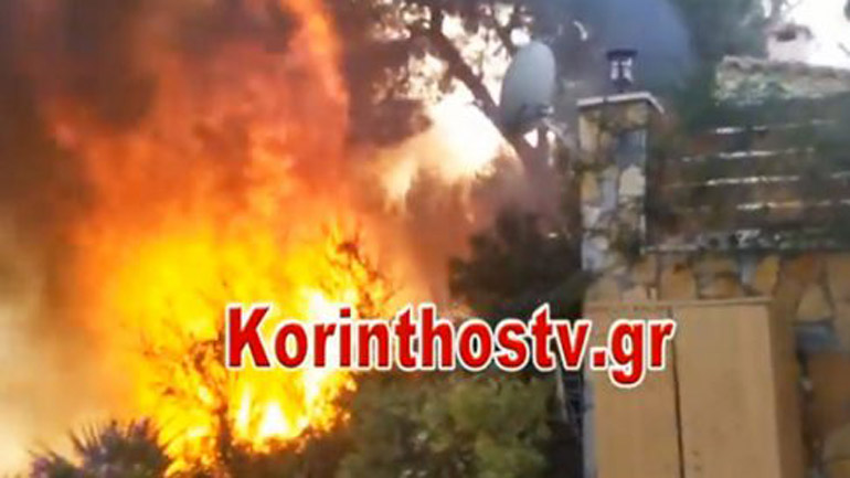 Πυρκαγιά στον Κόρφο Κορινθίας – Κάηκε σπίτι