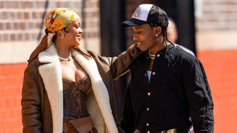 Η Rihanna με 70s bohemian σύνολο σε video clip με τον Asap Rocky