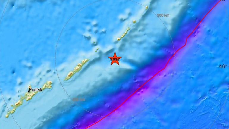 Σεισμική δόνηση 5,9 Ρίχτερ στις Κουρίλες Νήσους