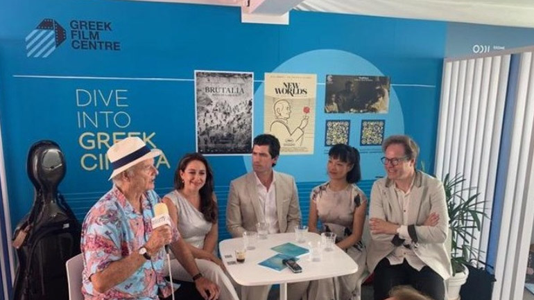 Ο Μπιλ Μάρεϊ στο Ελληνικό Περίπτερο του Φεστιβάλ των Καννών