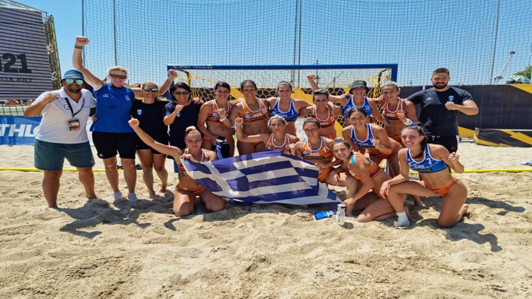 Μπιτς χάντμπολ: Ένατη κατετάγη η εθνική γυναικών, 16η η εθνική ανδρών στο ευρωπαϊκό