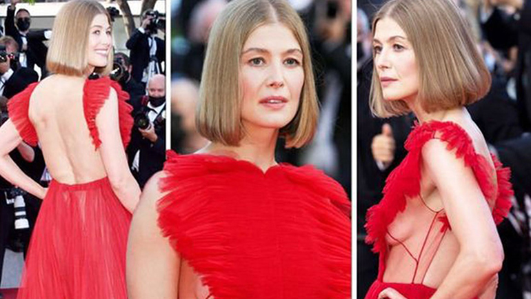 Rosamund Pike: Το «κορίτσι του Bond» έκανε μία από τις ωραιότερες εμφανίσεις στις Κάννες