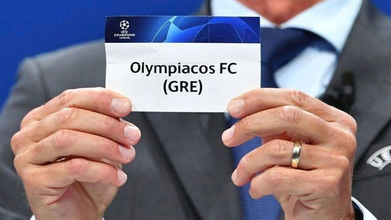 Ολυμπιακός: Κλήρωση Champions League