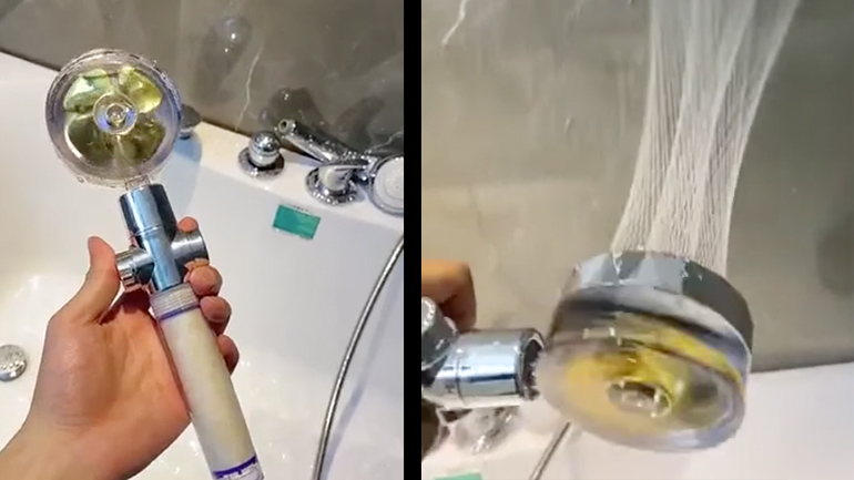 Kεφαλή ντους με ιδιαίτερο σχήμα