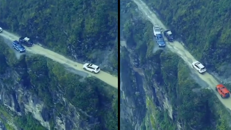 Επικίνδυνος δρόμος στη Βολιβία 