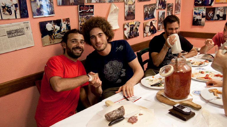 Με τον αδικοχαμένο Marco Simoncelli κάπου στο Rimini.