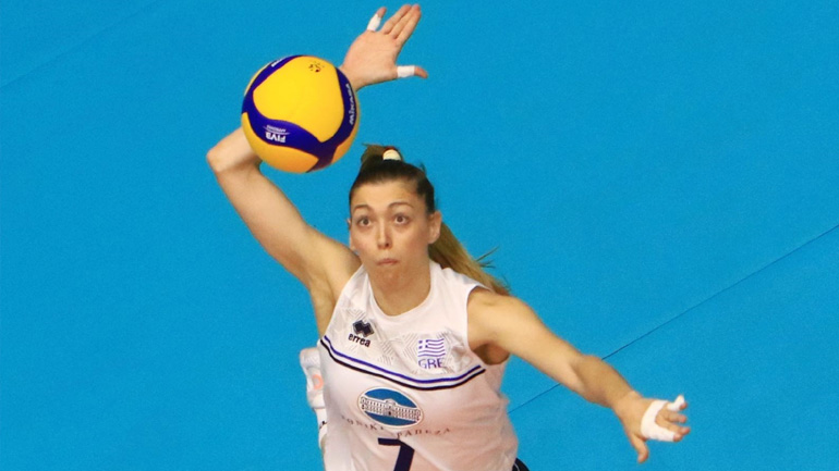 Λαμπρούση: «Πρώτος στόχος στο Ευρωβόλεϊ η επόμενη φάση»