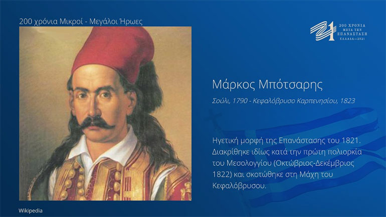 H Επιτροπή «Ελλάδα 2021» τιμά τους Μικρούς και τους Μεγάλους ήρωες των 200 χρόνων