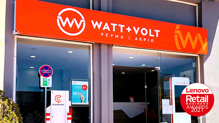 Retail Business Awards 2021: Ακόμα μία σπουδαία διάκριση για τη WATT+VOLT