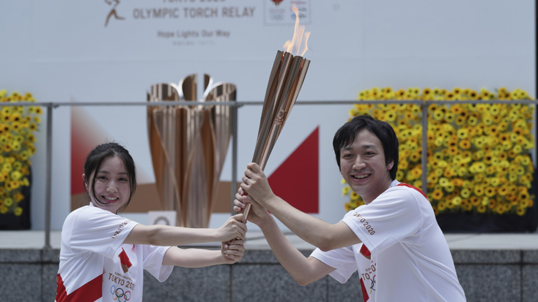 Η Ολυμπιακή Φλόγα έφτασε στο Τόκιο