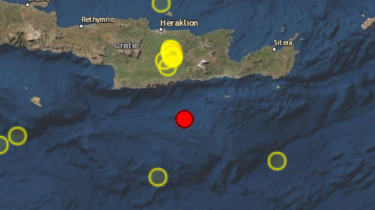 Σεισμός 3,7 Ρίχτερ στην Κρήτη
