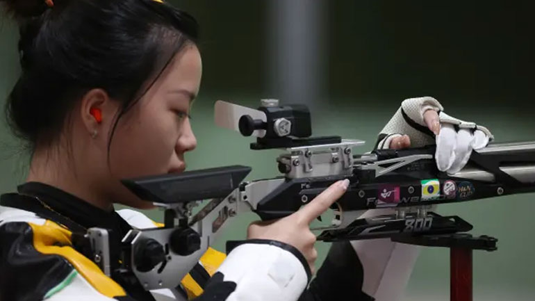 Σκοποβολή: Αεροβόλο τουφέκι 10μ – Χρυσό μετάλλιο η Κιάν Γιανγκ