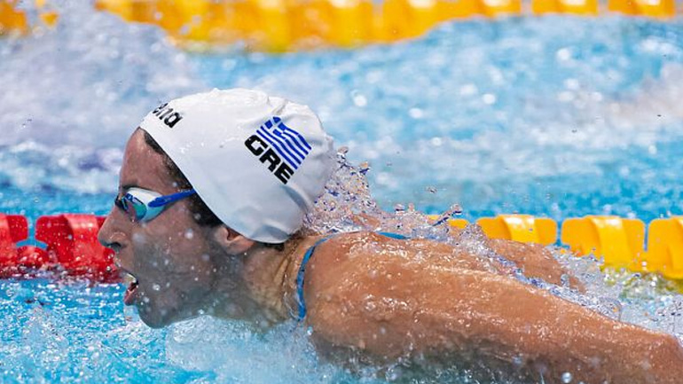 Κολύμβηση: Στα ημιτελικά των 100μ. πεταλούδα η Ντουντουνάκη