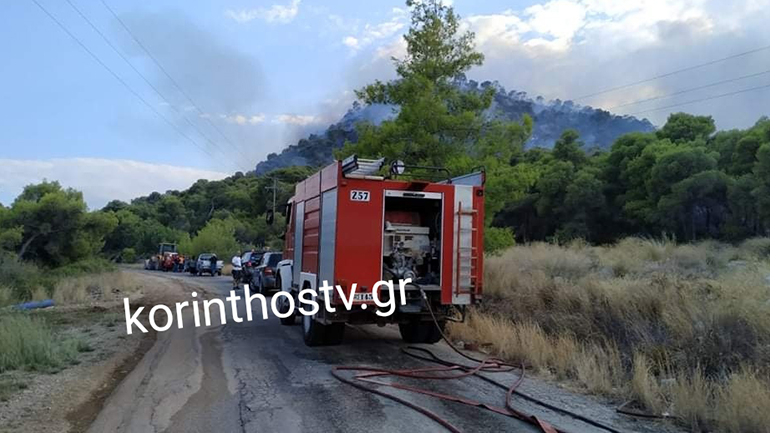 Καλύτερη η εικόνα της φωτιάς στην Κορινθία – Δόθηκε στην κυκλοφορία ο επαρχιακός Ισθμού – Επιδαύρου