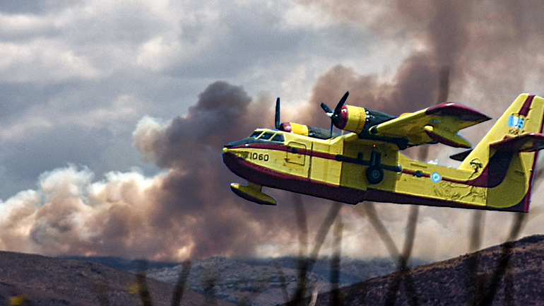 Διπλό πύρινο μέτωπο σε Αργολίδα και Χαλκίδα