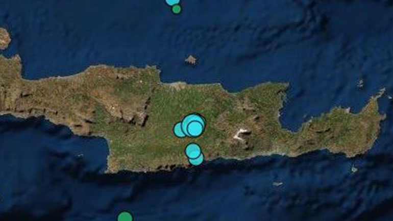 Νέος σεισμός 3,8 Ρίχτερ στο νομό Ηρακλείου
