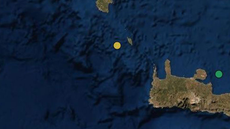 Σεισμός 3,4 Ρίχτερ στα Αντικύθηρα