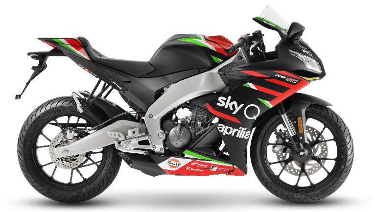 Το RS125 έρχεται και στα αγωνιστικά χρώματα της Aprilia στο MotoGP.