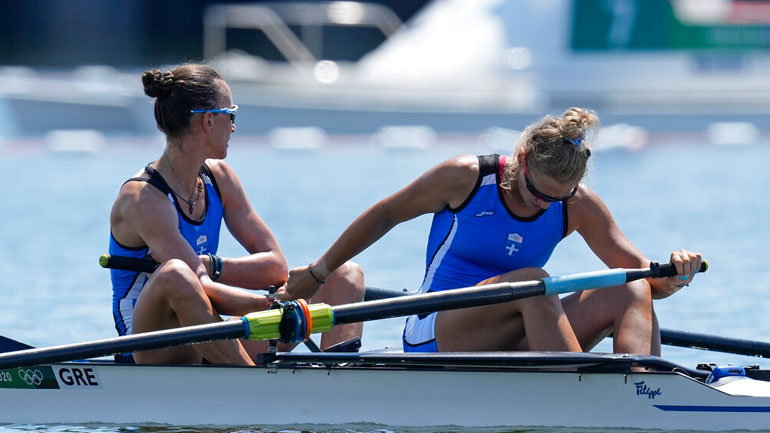 Κωπηλασία γυναικών: Την 5η θέση κατέλαβαν οι Μ. Κυρίδου-Χ. Μπούρμπου στη δίκωπο