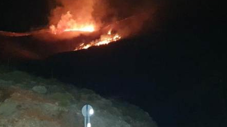 Πυρκαγιά στη χωματερή της Καλύμνου