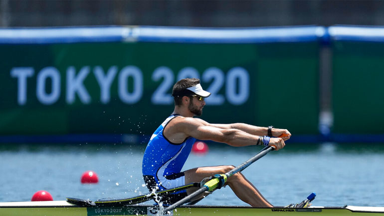 Κωπηλασία ανδρών: Στον τελικό του σκιφ με τον καλύτερο χρόνο ο Ντούσκος!