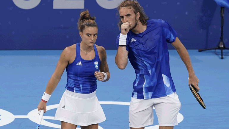 Τένις: Ήττα-αποκλεισμός για Σάκκαρη-Τσιτσιπά και στο μεικτό διπλό