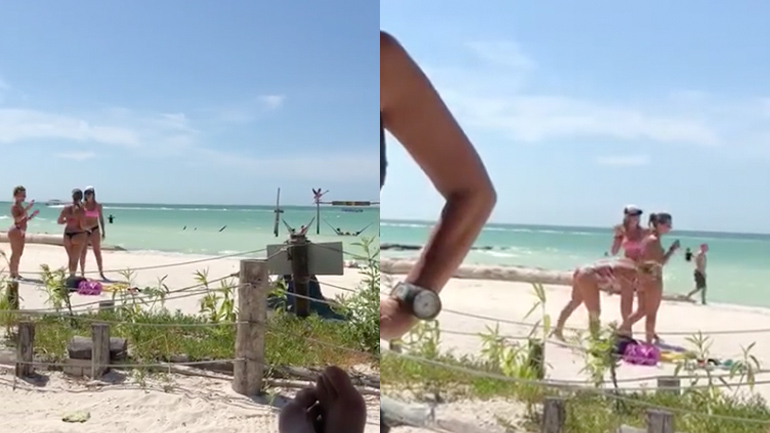 Μια ηλιόλουστη μέρα στην παραλία