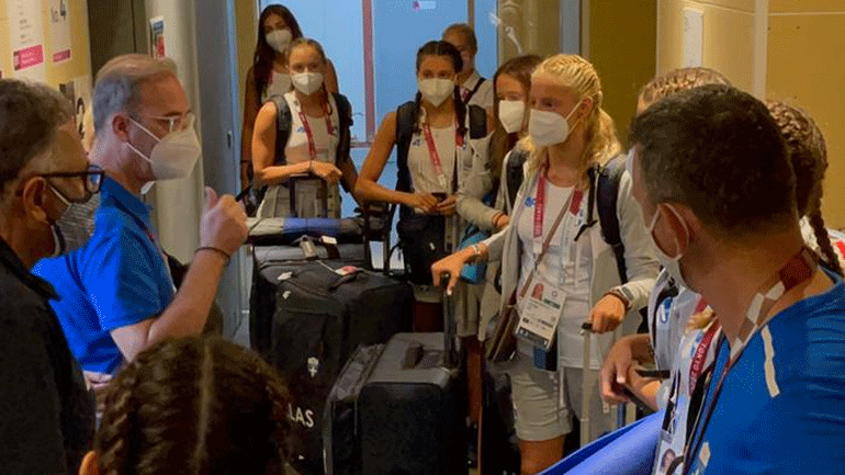 Τόκιο 2020: Στο Ολυμπιακό Χωριό η Εθνική ομάδα καλλιτεχνικής κολύμβησης