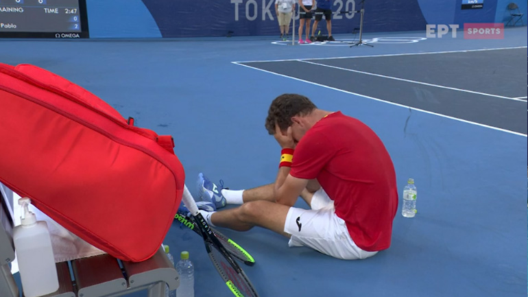 Ξέσπασε σε λυγμούς ο Καρένιο Μπούστα μετά τη νίκη επί του Τζόκοβιτς!