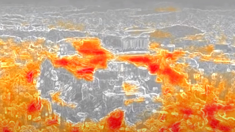 Στους 60 βαθμούς η θερμοκρασία στα πεζοδρόμια της Αθήνας – Εντυπωσιακές εικόνες από θερμική κάμερα