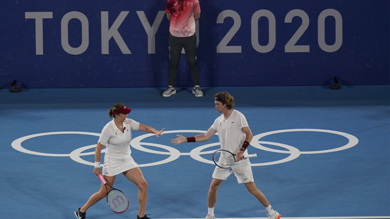 Τένις (μεικτό διπλό): Στους Παβλιουτσένκοβα-Ρούμπλεφ το χρυσο μετάλλιο!