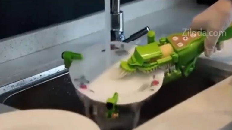 Περιστρεφόμενη βούρτσα για πιάτα Περιστρεφόμενη βούρτσα για πιάτα