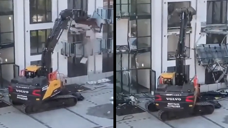 Κατέστρεψε ένα κτήριο επειδή δεν τον πλήρωναν