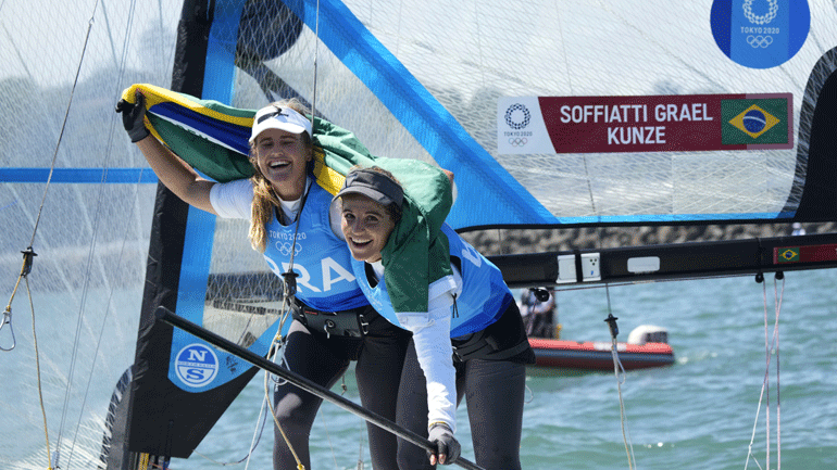 Ιστιοπλοΐα: Χρυσό μετάλλιο για τις Βραζιλιάνες Γκραέλ και Κούνζε στα 49er FX